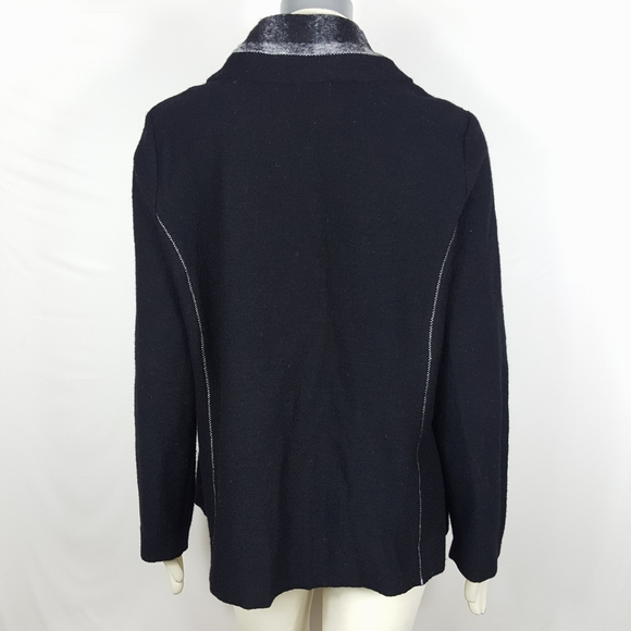 Chico's Wool  Color block Button Front Jacket - Picture 3 of 6
